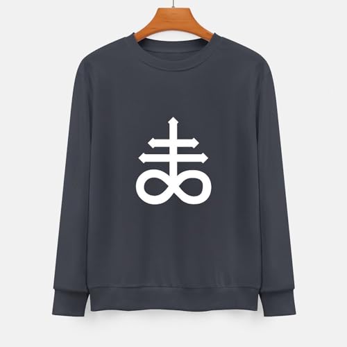 Leviathen Cross Sweater Casual Cotton Crewneck Long Sweater3