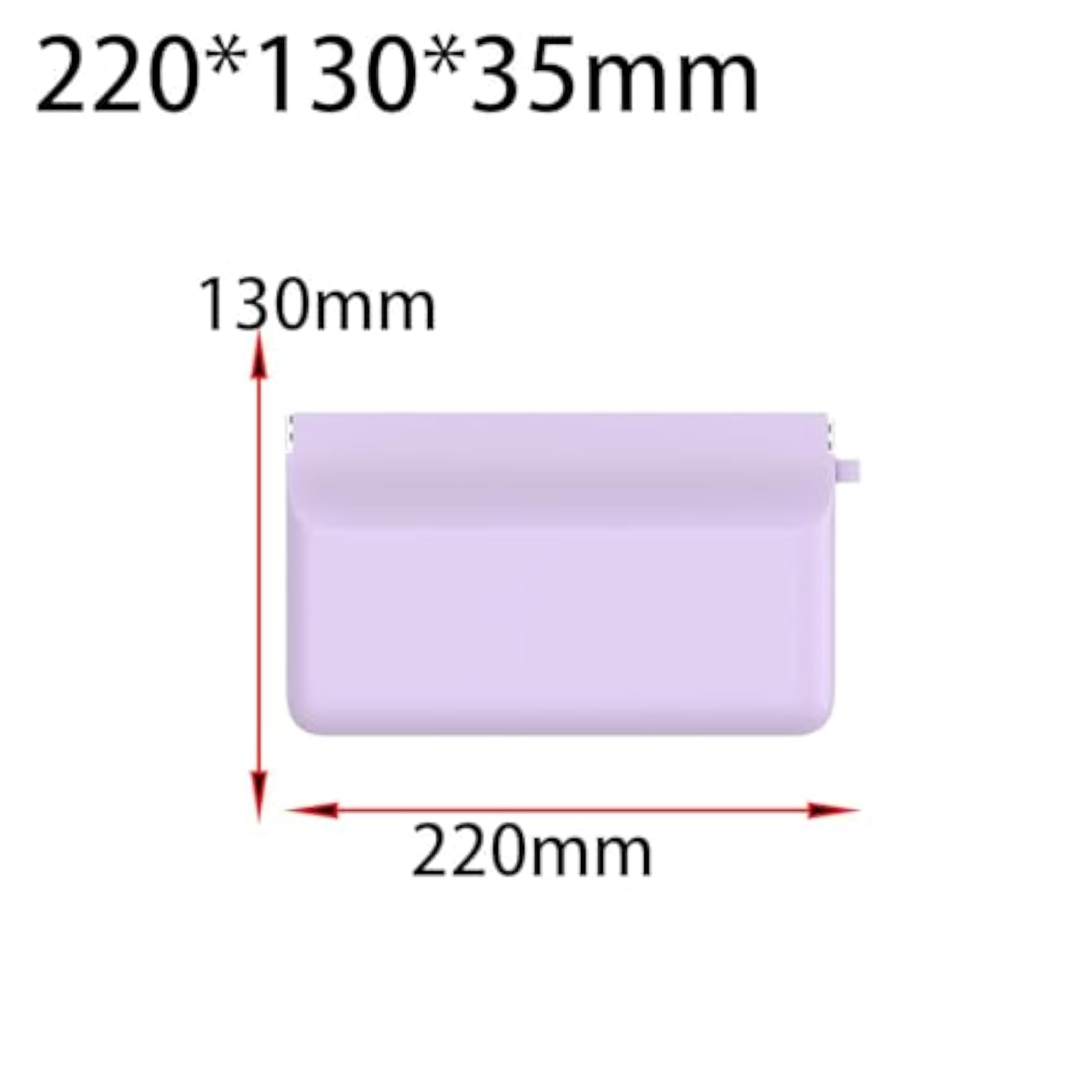 Small Makeup Bag Squeeze Top Cosmetics Bag, Purple