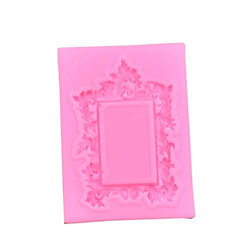 Catálogo para Comprar On-line Moldes para bizcoletas los 10 mejores. 47 Curlicues - Molde de silicona para fondant con marco de fotos (B)