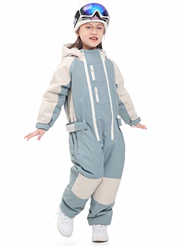 Kids Girls Boys One Pieces Snowsuits Ski Suits Jumpsuits Snowboard Outdoor Winter Waterproof Jackets