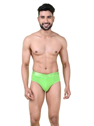 Image of Rupa Colors Modern Solid Brief for Men, Cotton Blend, Regular Fit, Outer Elastic, Pack of 1