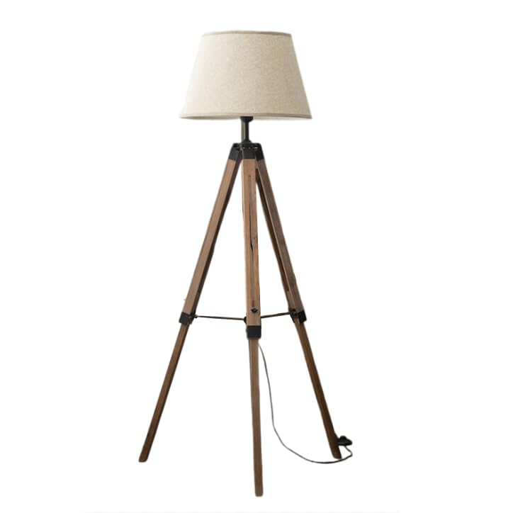Lámpara de pie industrial WouND con 3 temperaturas de color para salón y mesita