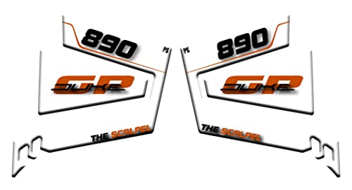 Autocollant réservoir KTM Duke 890 GT adhésif résine protections latérales