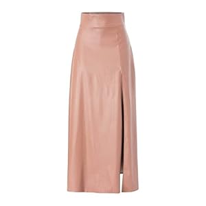 Woman New Sexy Leather Clothes High Split Irregular Skirt Leather Skirt Skirt Patterns for Sewing Women