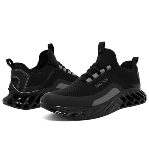 Image of Nautica Men's Casual Fashion Sneakers - Lightweight Lace-Up Athletic Walking Shoes for Gym & Tennis, Comfortable