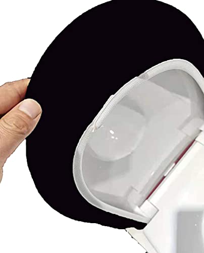 Madeals Velvet Toilet Lid Cover And Toilet Tank Lid Cover Fabric Cover For A Lid Toilet Tank Black #TOP4