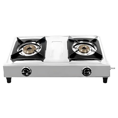 Thermador Stainless Steel Gas Stove 2 Burners | Gas Chulha | Brass Plated Burner | Gas Burner | Even Heat Distribution | 12 Month Manufacturer Warranty (B0DGG3P4BW) Amazon Price History, Amazon Price Tracker