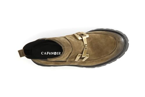 Cafè Noir C1FM6012 Bottines en Cuir Daim avec Elastique ET Pince - Les Beatles, Paul McCartney, John Lennon, RIngo Starr, George Harrison Cafè Noir C1FM6012 Bottines en Cuir Daim avec Elastique ET Pince – Image 4