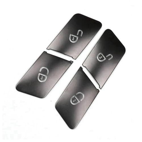 Autocollants boutons Mercedes Classe C W204 2008-2013 insert noir