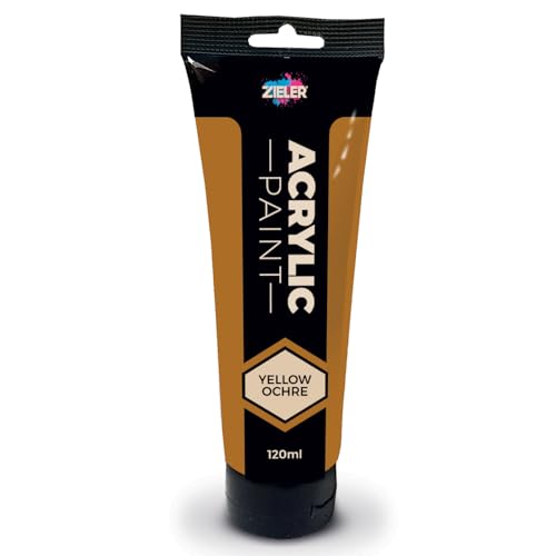 Zieler Peinture acrylique 120 ml (ocre jaune)