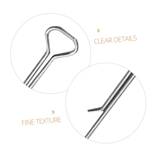 ORFOFE 12 piezas soporte para mechas de vela de acero carbono miniatura 3