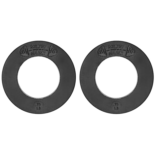 Image of Micro Gainz Calibrated Fractional Weight Plate Set of 2 Plates, Choose Set (.25LB-1.25LB), Designed for Olympic Barbells for Strength Training & Micro Loading Bar Weights, Made in USA