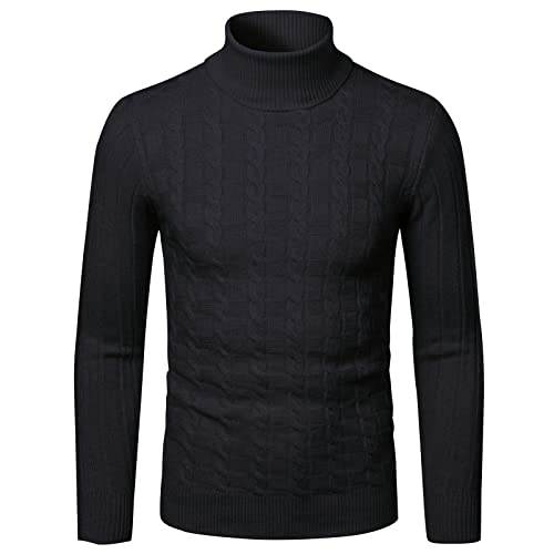 Winter Turtleneck Sweaters for Men Black Sexy Knitted Sweaters for Men Sweater4