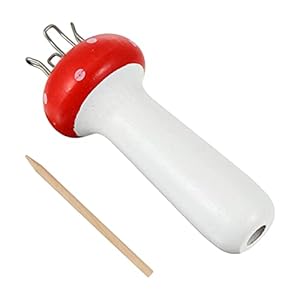 MILISTEN 1Pcs Franse Knitter Houten Breien Spool Paddestoel Garen Breien Spool Knitter Bead Sieraden Maker Vlechten…