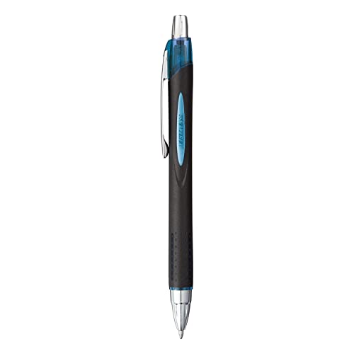 Image of Uni-Ball Jetstream RT BLX 12 Pack, 1.0mm Medium Blue /Black, Wirecutter Best Pen, Ballpoint Pens, Ballpoint Ink Pens | Office Supplies, Ballpoint Pen, Colored Pens, Fine Point, Smooth Writing Pens