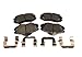 GM Genuine Parts 171-1075 Front Disc Brake Pad Set with Clips and Shims