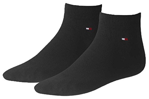 Tommy Hilfiger Quarter - Chaussettes - Homme - Noir (Black) - FR: 43-46 (Taille fabricant: 43/46)