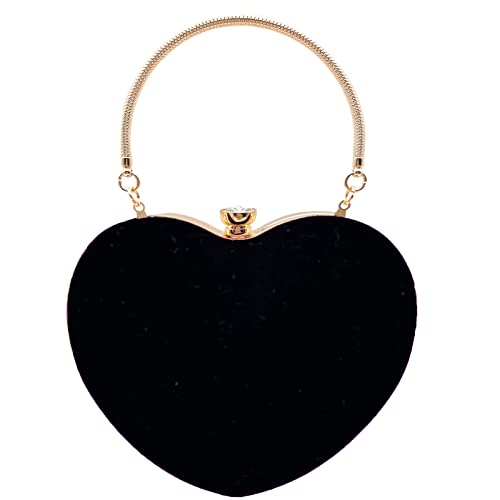 Bolso de mano mujer forma corazón para fiesta y coctel miniatura 1