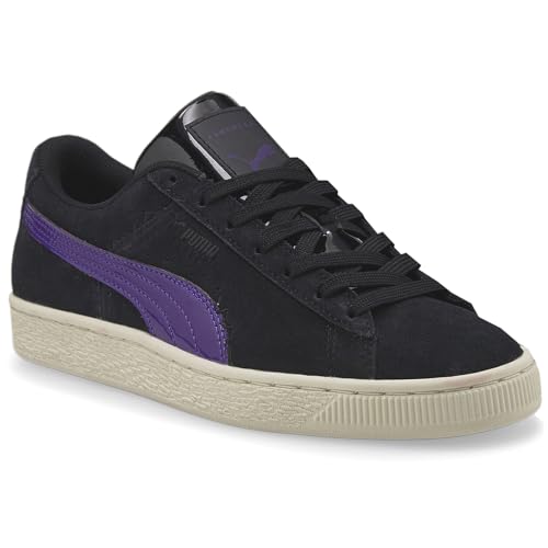 PUMA Womens Suede Classic Cat Woman Lace Up Sneakers Shoes Casual - Black, Purple2