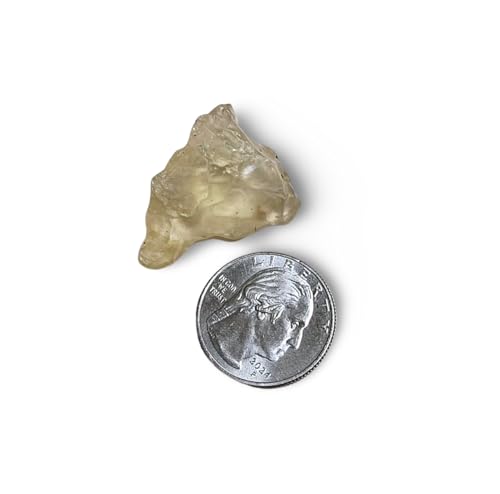 Image of Libyan Desert Gold Tektite 7.18g, Extremely Rare Meteorite Impact Glass, 1pc 31mm A-Grade Natural Specimen, Found in Only in Egypt ID#R