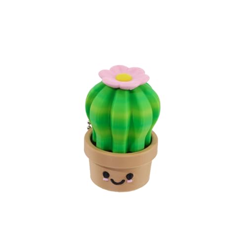 Cactus Fidget Keychain Click Toy – Cute Plant-Inspired Stress Relief