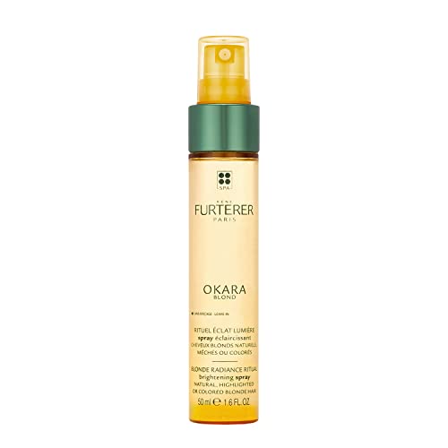 Rene Furterer OKARA BLONDE Brightening Spray, Natural Highlighted & Bleached Blonde, Travel Size, 1.6 oz.
