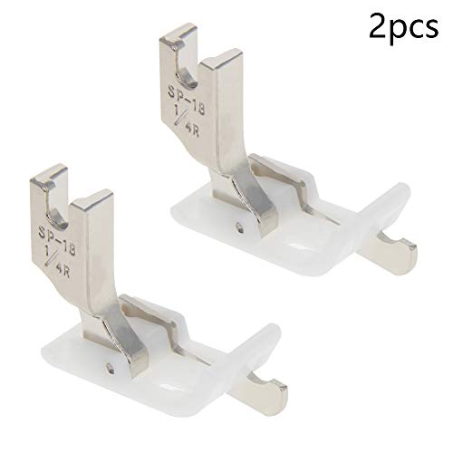 2 Piezas Pie de Prensatelas Abatible con Guía Derecha 1/4" miniatura 3