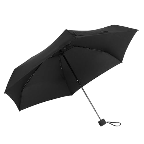GAOYAING Compact Travel Umbrella with Case Sun&Rain Lightweight Small and Compact Suit for Pocket Black,34 Inches - Thumbnail 4