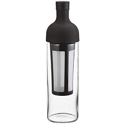 Hario Cold Brew Coffee Wine Bottle, 650ml, Black Cover