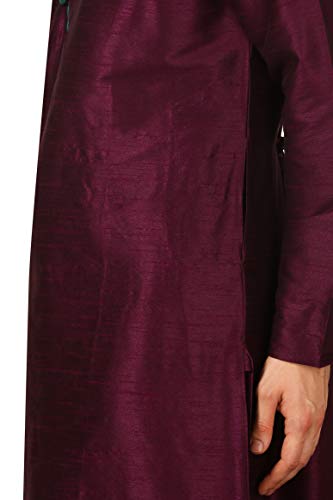 Image of Royal Kurta Men's Cotton Silk Dhoti Kurta (White)
