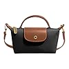 Women's Fashion Colorblock Mini Crossbody Bag, Solid Color Square Purse With Adjustable Strap, Elegant Handbag Purse (Black)