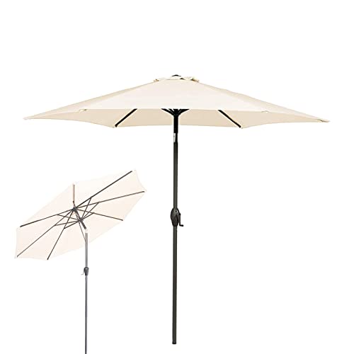 Parasol de jardin pour piscine et balcon ombragé kaki H2,5M