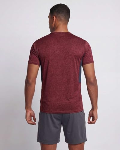 Image of Real Essentials 5 Pack: Men's Dry-Fit Moisture Wicking Active Athletic Performance Crew T-Shirt