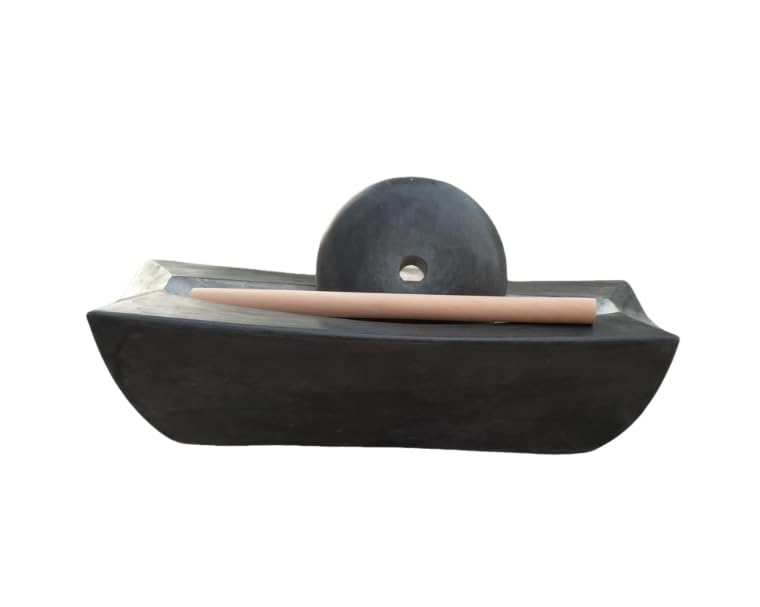 Bluestone Mill, Song Dynasty Tea Grinding, Small Stone Mortar, Roller, Matcha Powder Making, Tea Cake Grinding, Coffee Bean Grinding. (8 inches