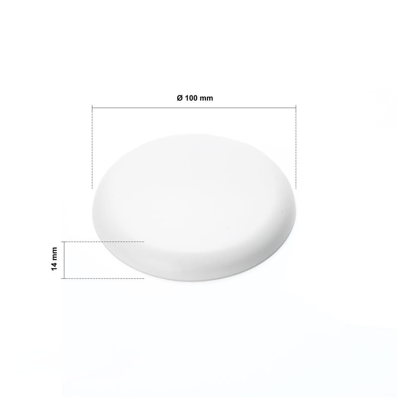 ORION LIGHTSTYLE Extra flat cover 3 pieces junction box PVC 100mm white canopy ceiling box termination, 3x100mm - Image 4