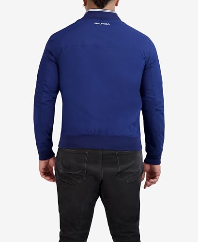 Image of Nautica Men's Lightweight Bomber Jacket - Wind & Water-Resistant, Regular, Big & Tall Sizes