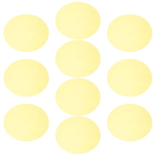 EXCEART Lot de 10 Films Diffuseurs Adhésifs Ronds 12 Cm Filtres Correcteurs de Couleur Jaune pour Éclairage LED et Spots, Modificateurs de Lumière pour Ambiance Chaleureuse en Intérieur,