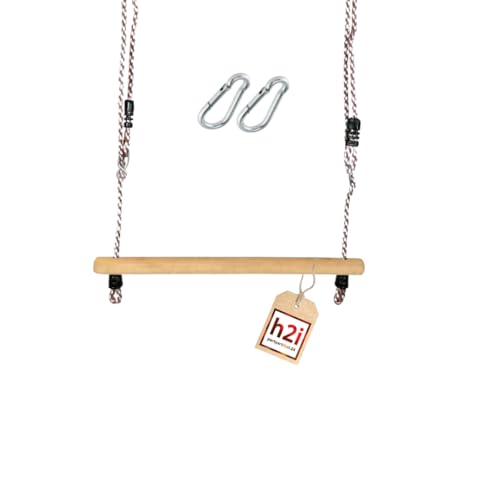h2i Trapez Schaukel | Trapezstange mit höhenverstellbaren Seilen...