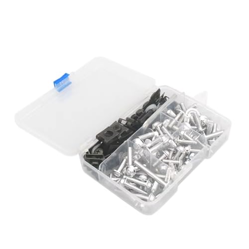 �E�F���i�b�g�{���g�L�b�g Compatible With Aprilia For Rs 125 Sr 50 For Rsv4 For Shiver �I�[�g�o�C�A�N�Z�T���[�t�F�A�����O�{���g�L�b�g�{�f�B���[�N�l�W�i�b�g(Silver)