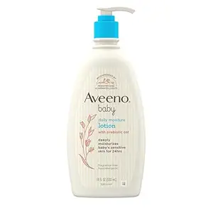 Aveeno Baby Daily Moisture Body Lotion for Sensitive Skin, Hypoallergenic Moisturizing Baby Lotio...