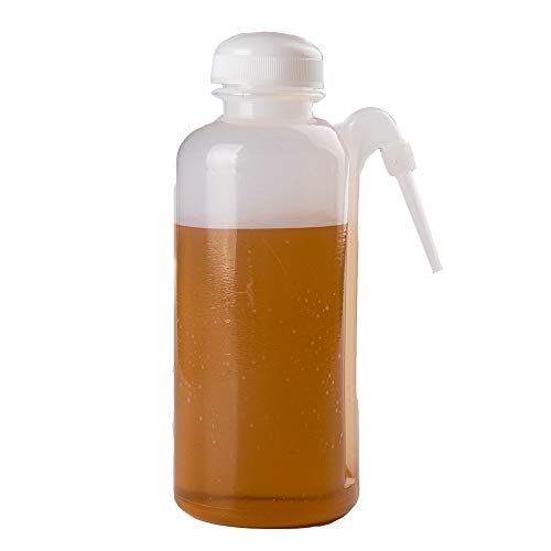 JRLGD Economy Narrow Mouth Wash Bottle, Safety Squeeze Bottle, Side Nozzle, LDPE, 500ml (Pack of 1)