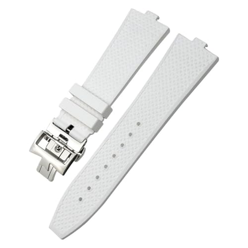Bracelet fluororubber 7mm haut de gamme pour montre Constan 5500V design convexe