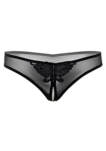 Daring Intimates - Indra Crotchless Beaded Thong L/Xl