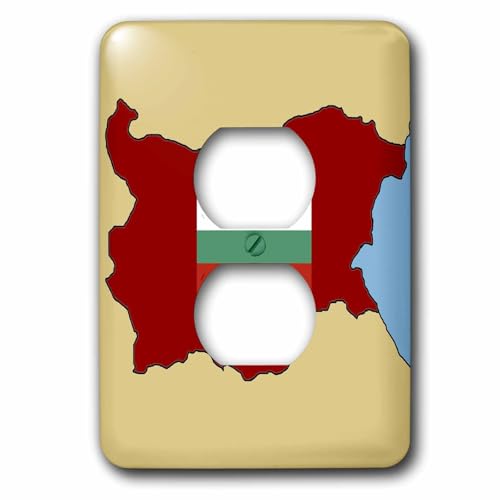 Carte de Bulgarie plaque de prise double pour une deco de bureau originale - 2