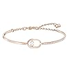 Swarovski Sparkling Dance North Bangle Bracelet with Clear Swarovski Crystals and Matching Pavé on a Rose-Gold Tone Plated Setting
