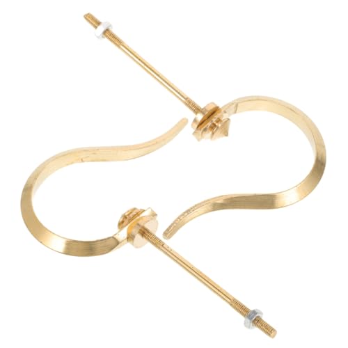 BESPORTBLE 2pcs Decorative Brass Bird Cage Hooks Delicate Hanging Hangers High-Strength and Heavy-Duty Birdcage Parts Metal Cage Hangers for Outdoor and Indoor Use