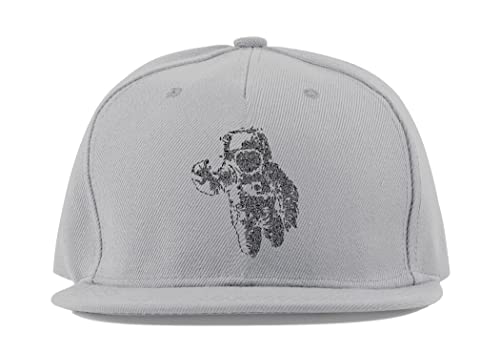 Casquette de baseball astronaute avec visière plate rigide et coton aéré