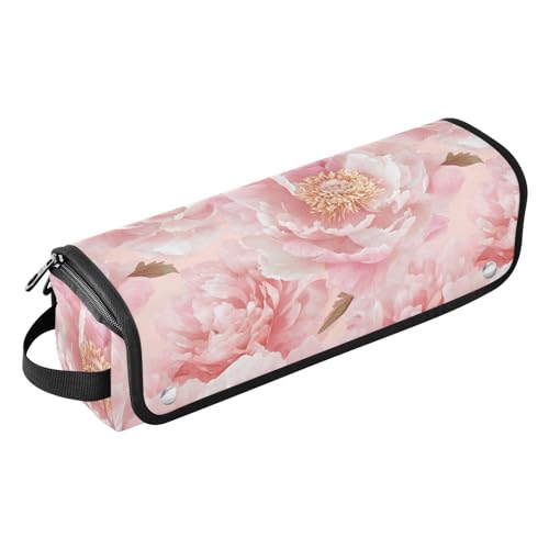 Bolsa para herramientas de cabello rosa con protector térmico miniatura 1