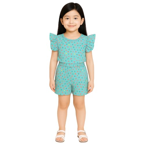 Image of Kidbea Girls' Cotton Dresses | Soft, Breathable Casual & Trendy Outfits for Kids | Sleeveless & Ruffle Sleeve Styles with Multiple Cute Prints