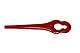 Grizzly Tools 60 Kunststoffmesser Ersatzmesser passend für Rasentrimmer Florabest Fat 18 B2 B3 Art 18 Art 1825 Lion